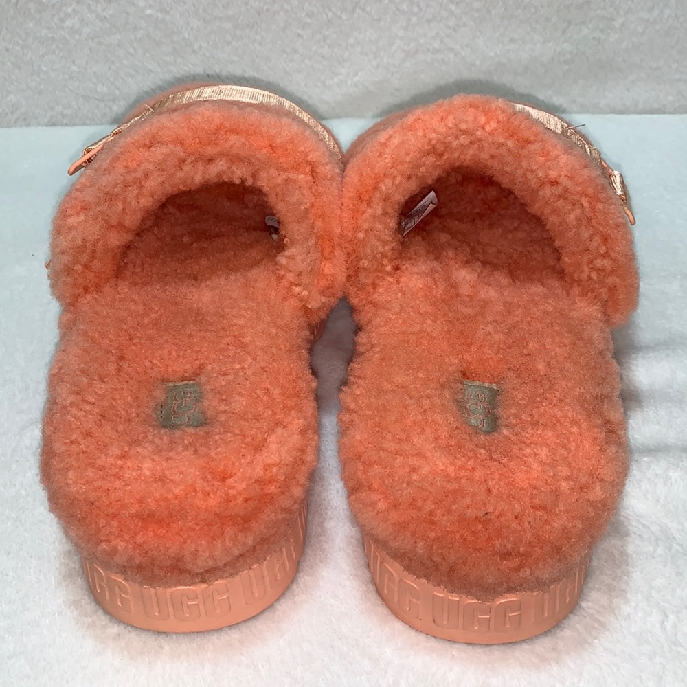 UGG FLUFFITA SLIDE BEVERLY PINK women’s size 9 - Picture 7 of 9
